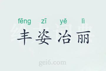 丰姿冶丽