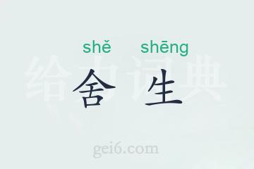 舍生