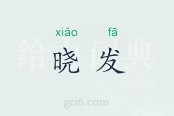 晓发