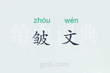 皱文