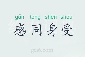 感同身受