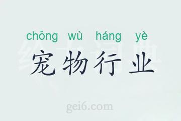 宠物行业