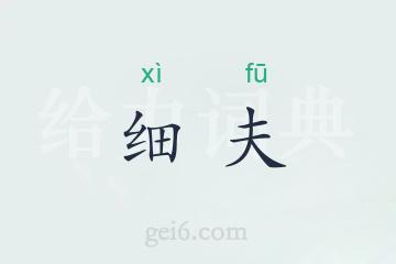 细夫