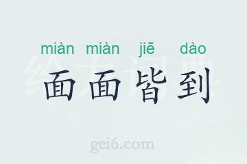 面面皆到