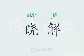 晓解