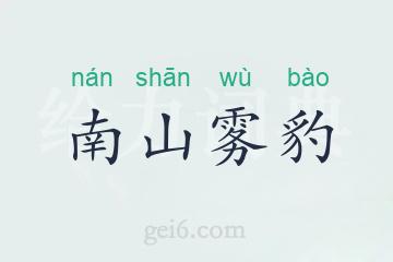 南山雾豹