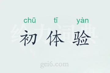 初体验