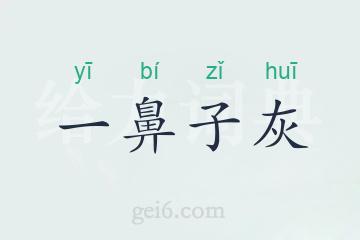 一鼻子灰