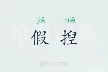 假揑