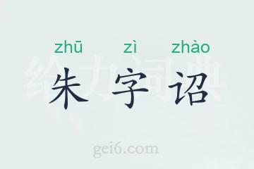 朱字诏