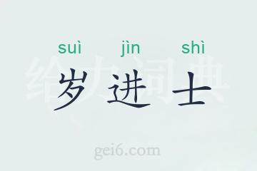 岁进士