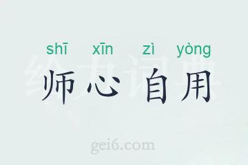 师心自用