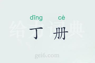 丁册