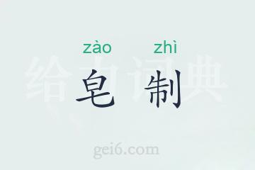 皂制