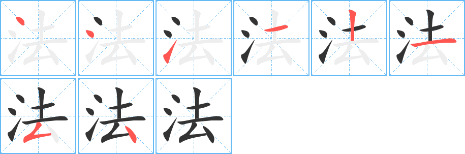 法字写法